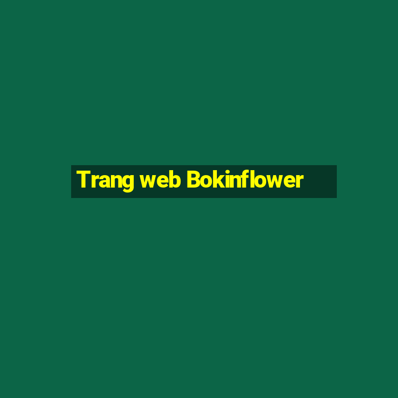 Trang web Bokinflower