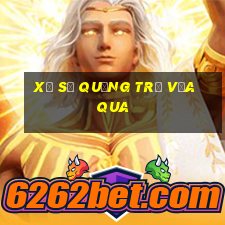 xổ số quảng trị vừa qua