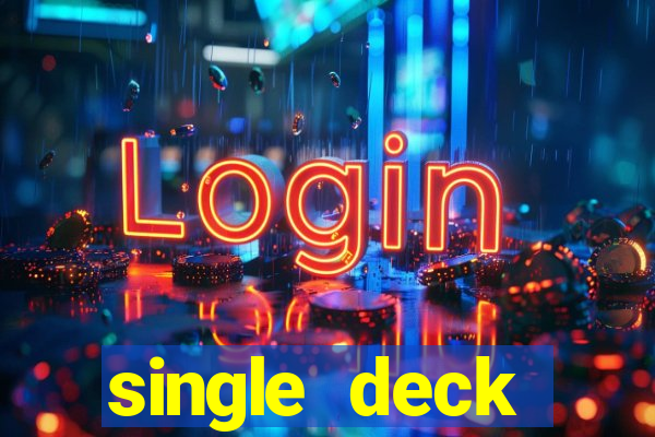 single deck blackjack rtp