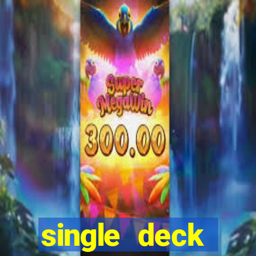 single deck blackjack rtp